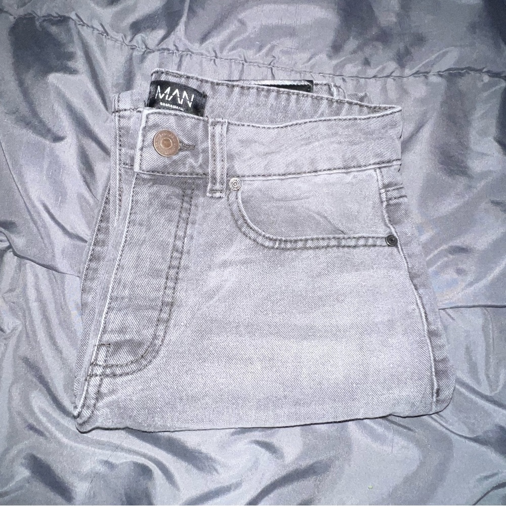 Grey slim fit jeans